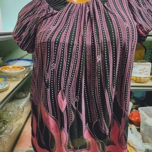 Petals Size XXL Pink Black and white